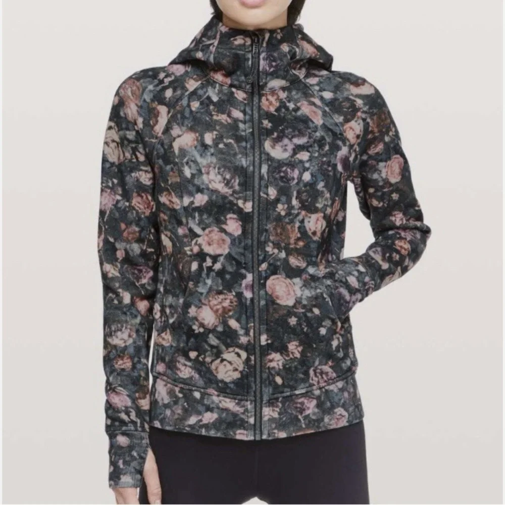 Lululemon Vintage Floral Scuba Zipped Hood Jacket